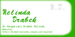 melinda drabek business card